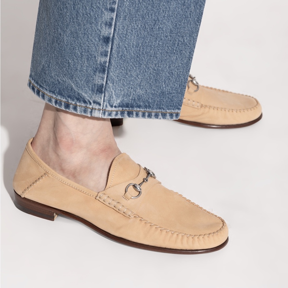 SOLDGucci Women's Gigi Loafer Flats Beige EU 37 US 7